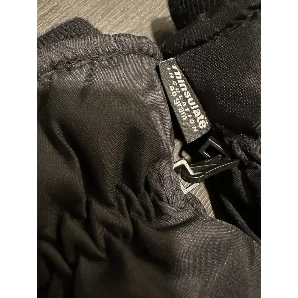 Thinsulate Girls Or Boys Mittens - Black - One Pair Size 4-7 Winter Gloves
